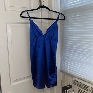 Come And See Me Babe Mini Dress- Royal Blue Fashion Nova